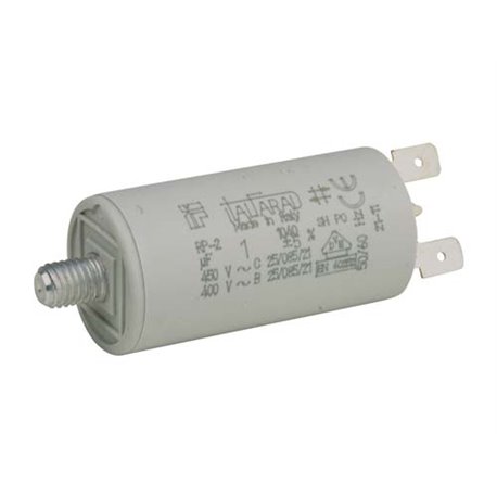 Permanent capacitor 30µF/450V Faston terminals 6.3mm