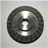 Brake disc, 2-sided, fluted, 8 teeth