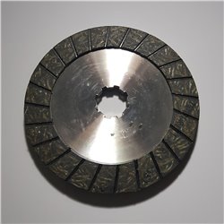 Disque de frein garni, 2 faces, canelé 