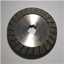 Brake disc, 2 sides, canelé