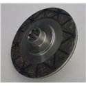 Brake disc, 2-sided, fluted, 6 teeth