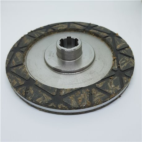 Brake disc, 2-sided, fluted, 6 teeth