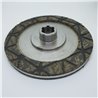 Brake disc, 2-sided, fluted, 6 teeth