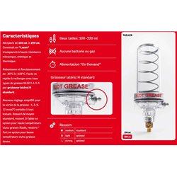 Graisseur automatique rechargeable 100ml ressort standard