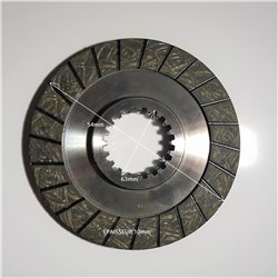 Disque garni 2 faces avec canelures