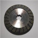Disque de frein garni 2 faces et canelé Z6