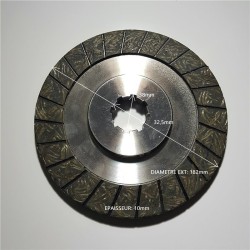 Disque de frein garni 2 faces et canelé Z6