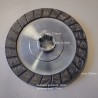 Disque de frein garni, 2 faces, cannelé 6 dents
