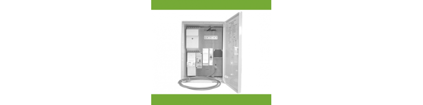 Coffret de comptage permettant à la compagnie d'électricité de vous fournir l'électricité pendant vos travaux,